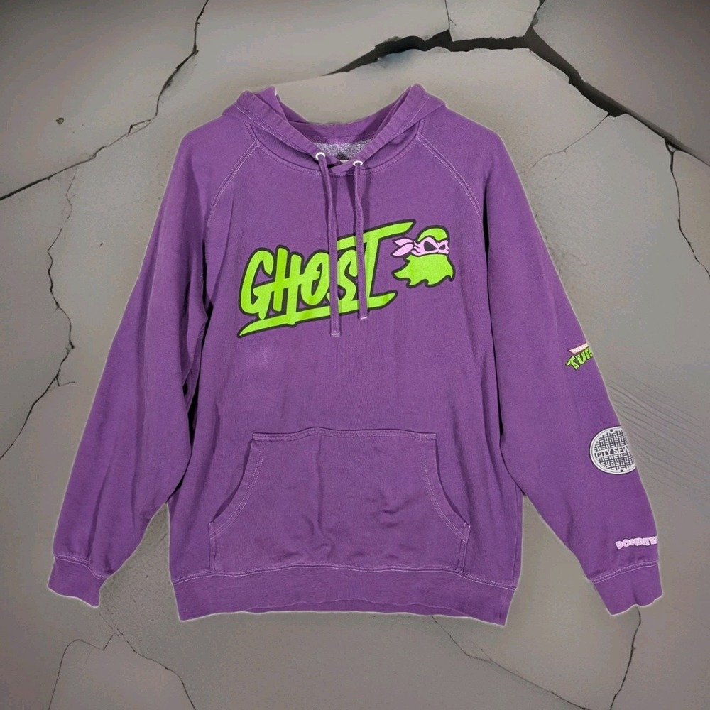 Ghost Energy x Teenage Mutant Ninja Turtles Hoodie Men's Large Donatello TMNT